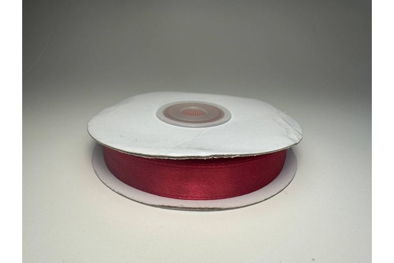 Лента атласная, 12 мм × 23 ± 1 м, цвет амарантовый №147